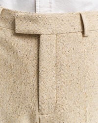 Relaxed Fit Nepps Herringbone Suit Pants