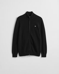 Casual Cotton Zip Cardigan