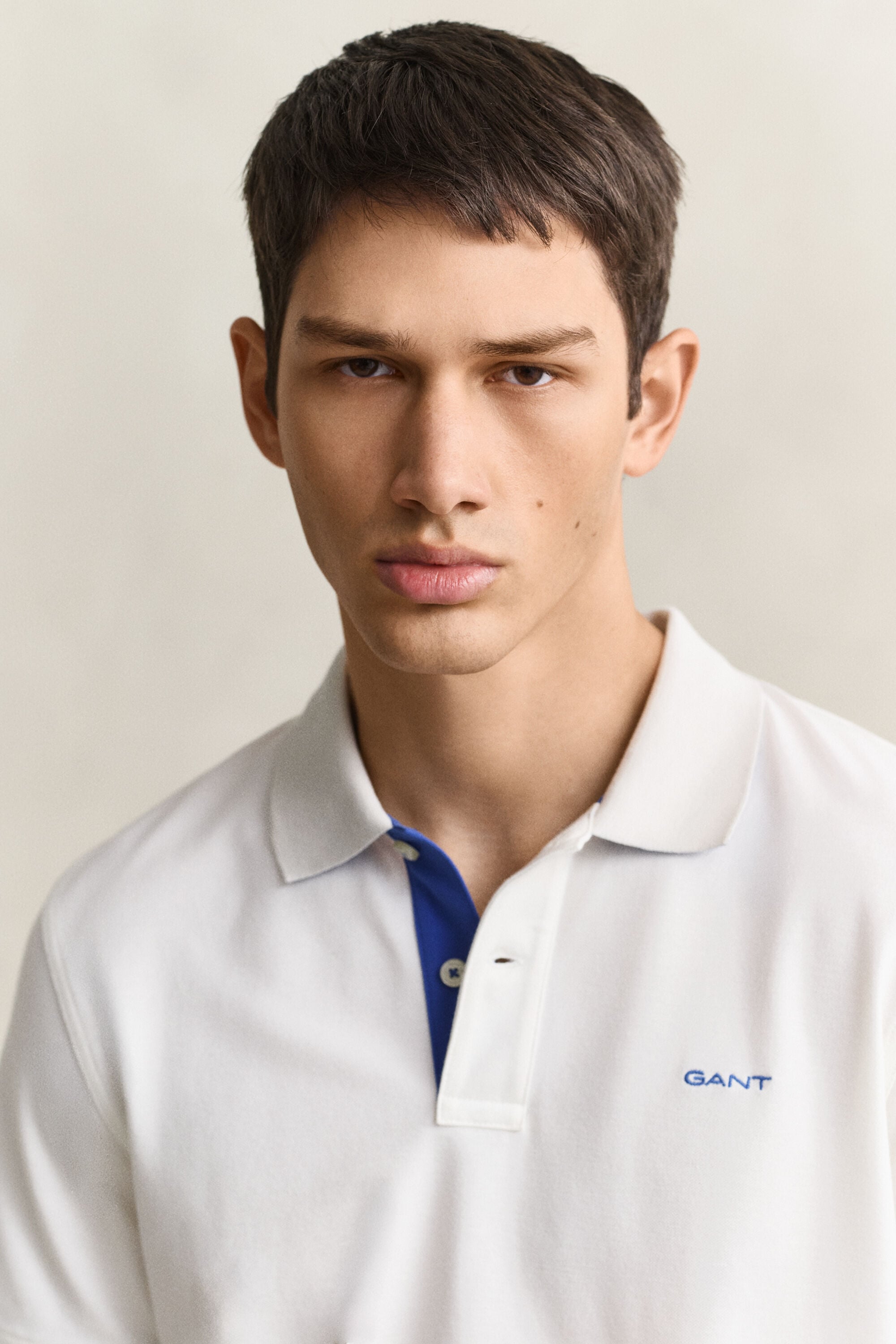 Contrast Piqué Polo Shirt