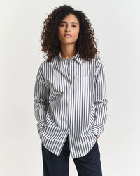 Relaxed Fit Classic Striped Poplin Shirt