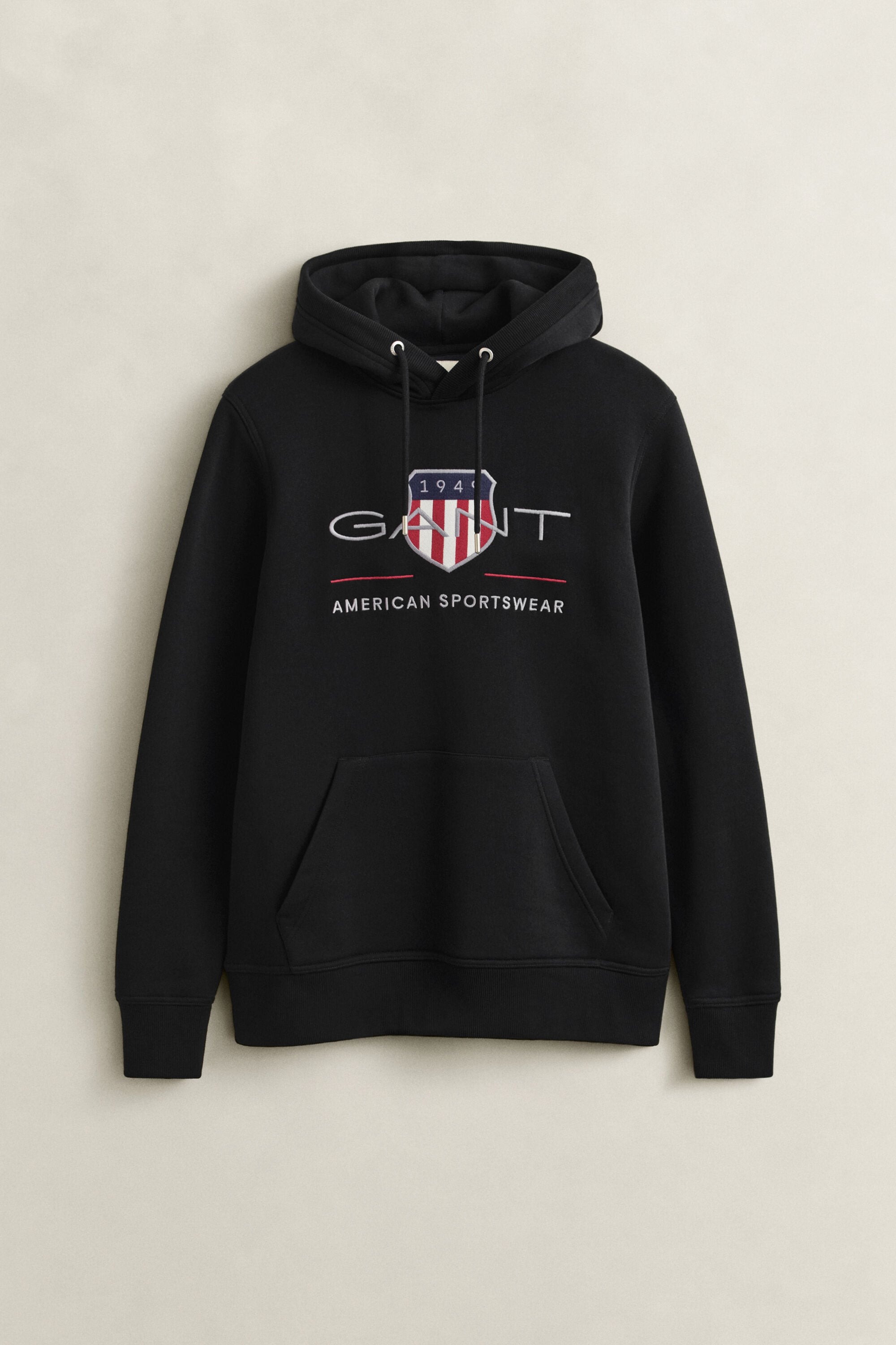 Archive Shield Hoodie — BLACK