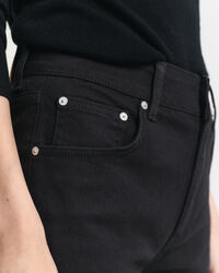 Slim Fit Flared Black Jeans