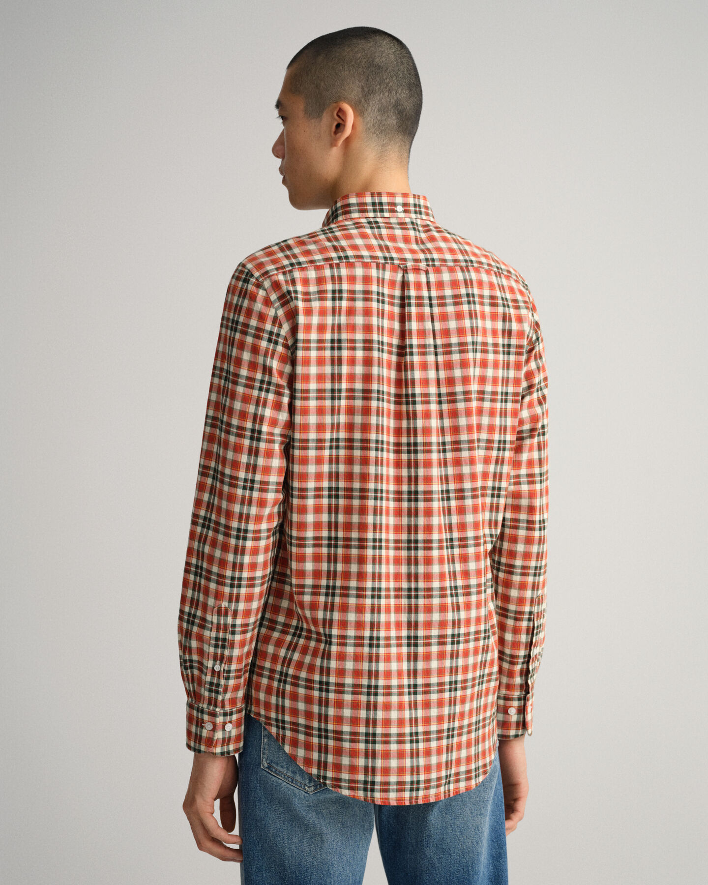 Regular Fit Broadcloth Tartan Shirt