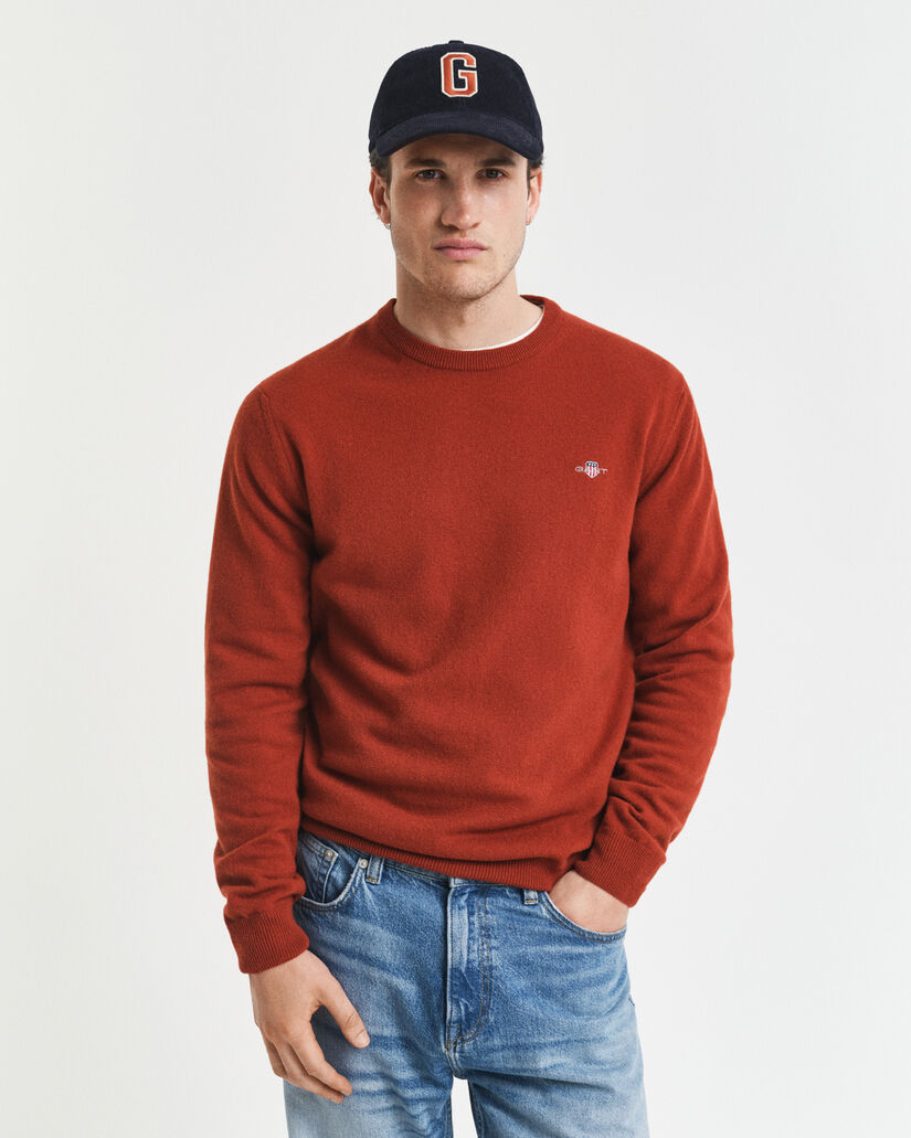 Superfine Lambswool Crew Neck Sweater