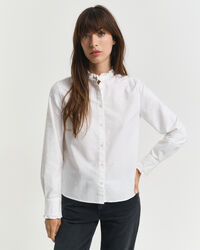 Classic Oxford Frill Blouse