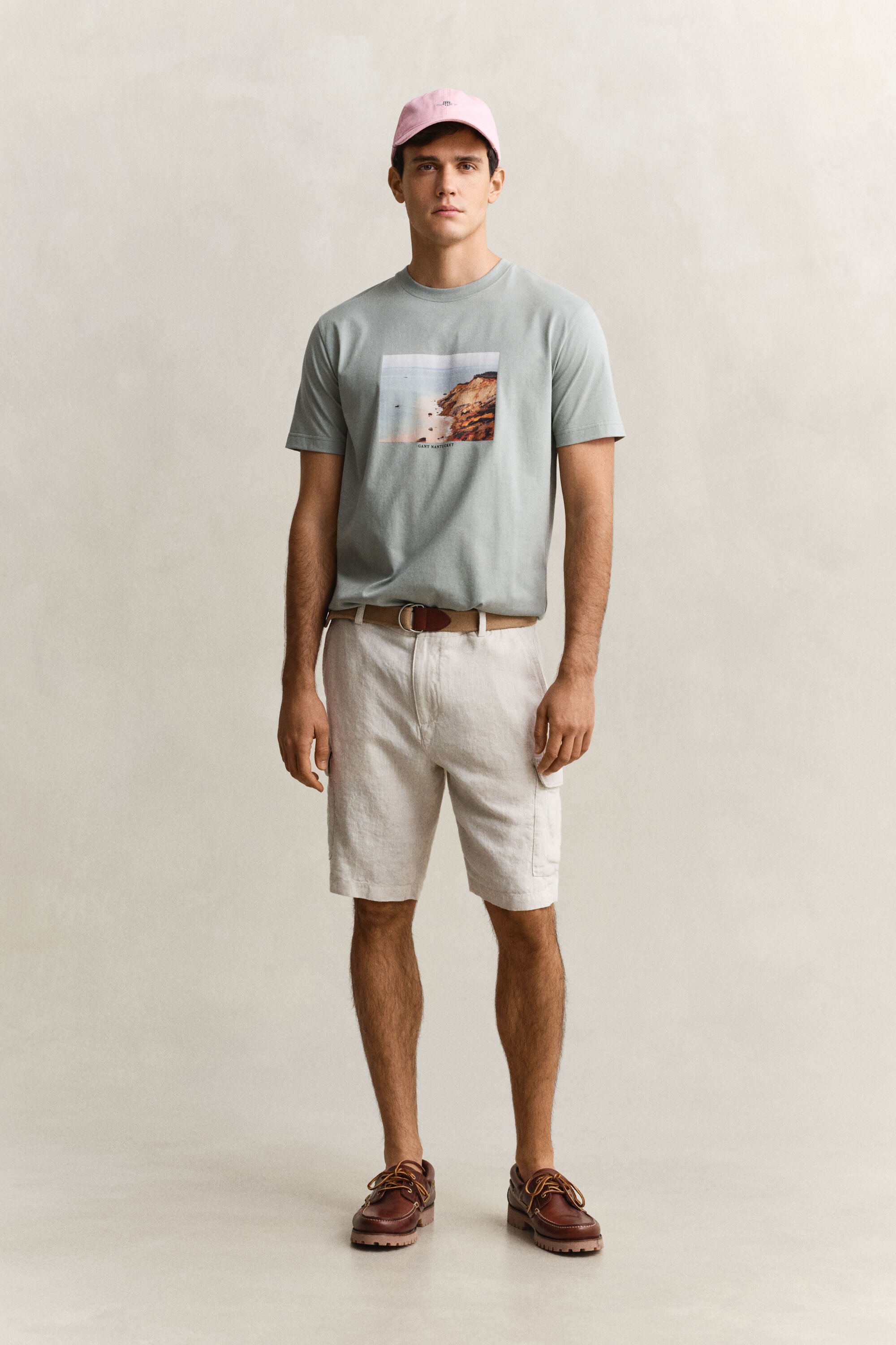 Linen Cargo Shorts