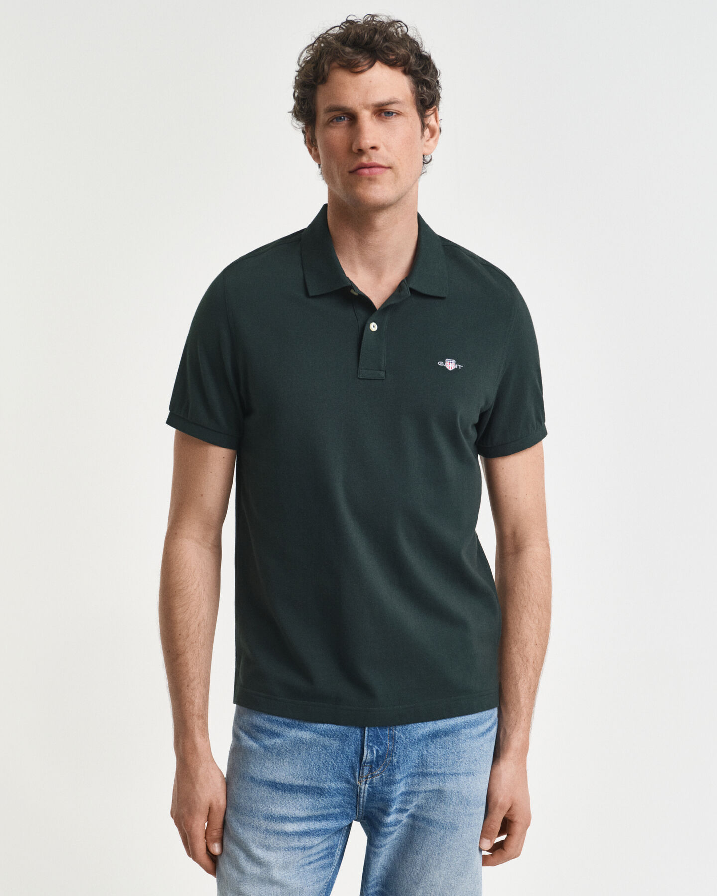 Regular Fit Shield Piqué Polo Shirt