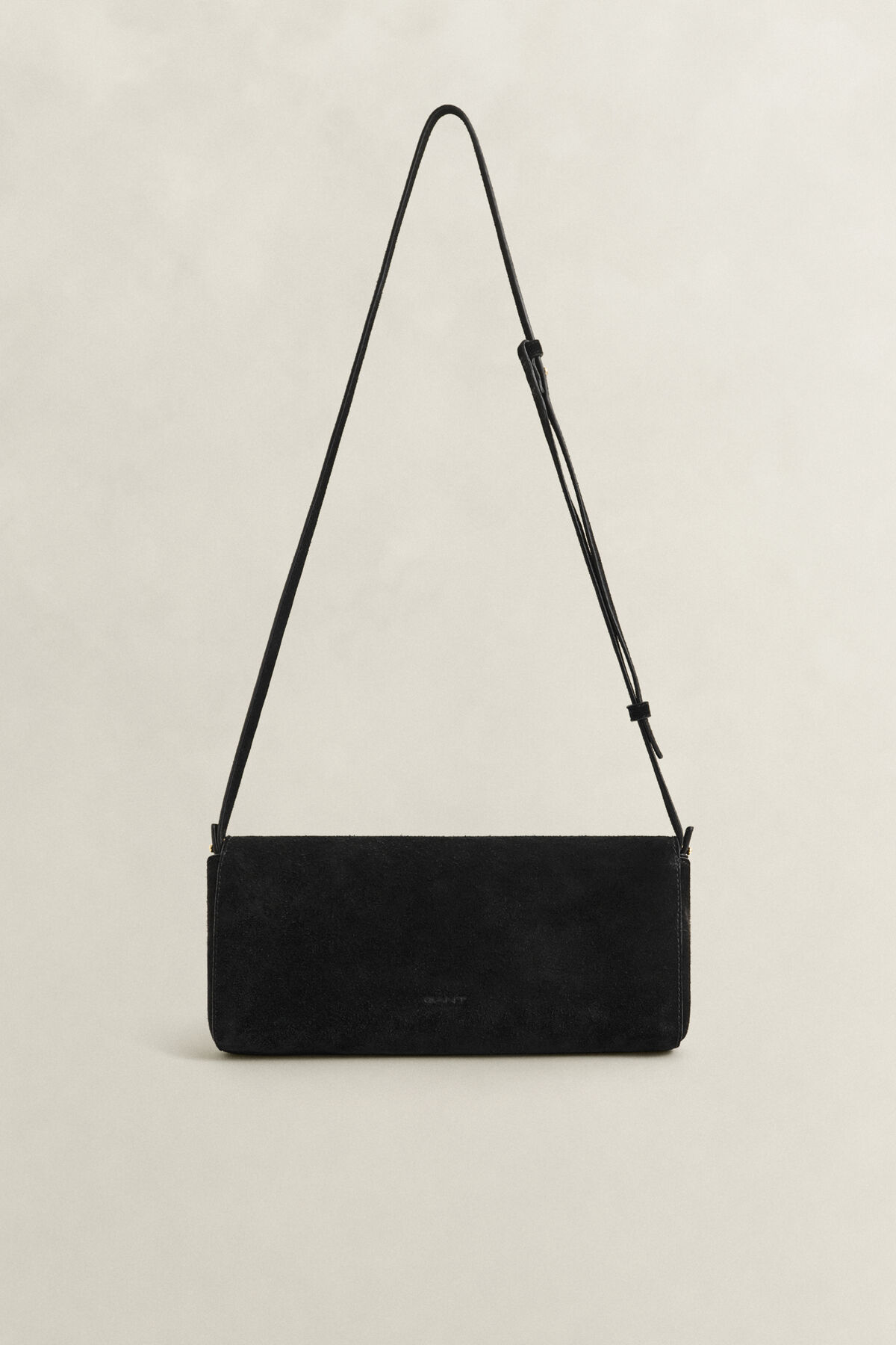Suede Clutch — BLACK