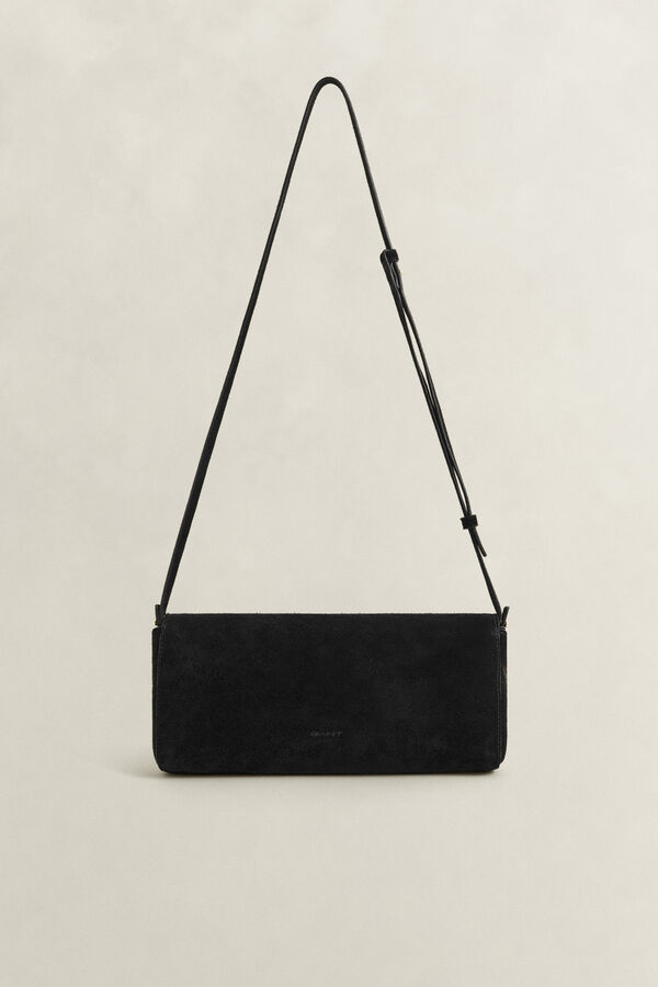 Suede Clutch — BLACK