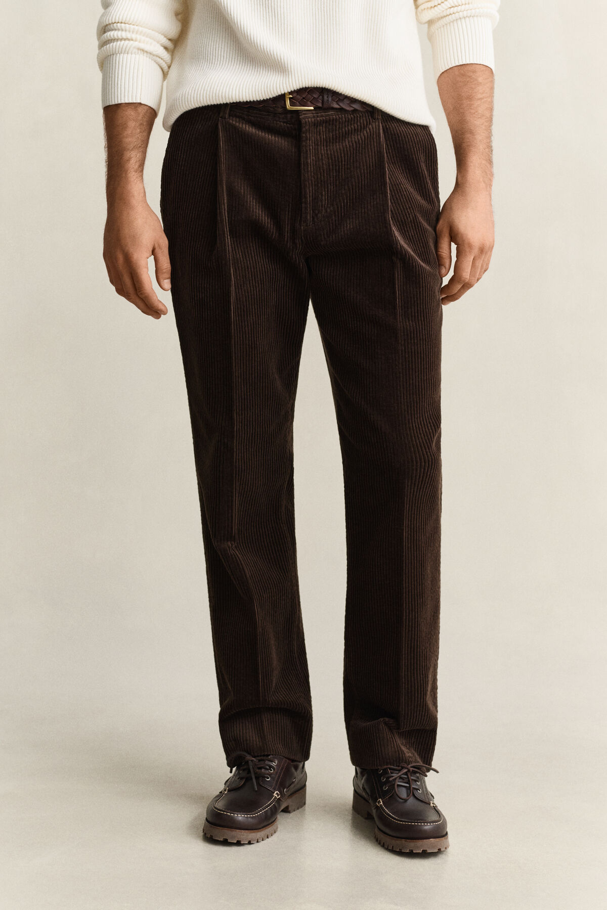 Corduroy Suit Pants — BLACK BROWN
