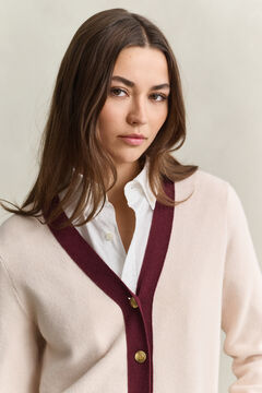 Contrast Cardigan — REFINED PINK 4
