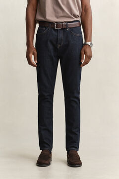 Slim Clean Wash Jeans — DARK BLUE 5