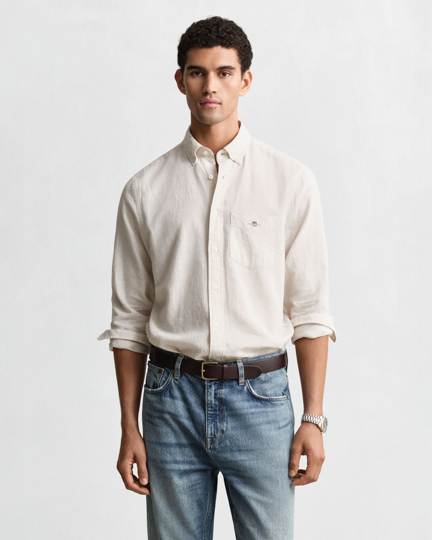 Linen Blend Shirt — PUTTY