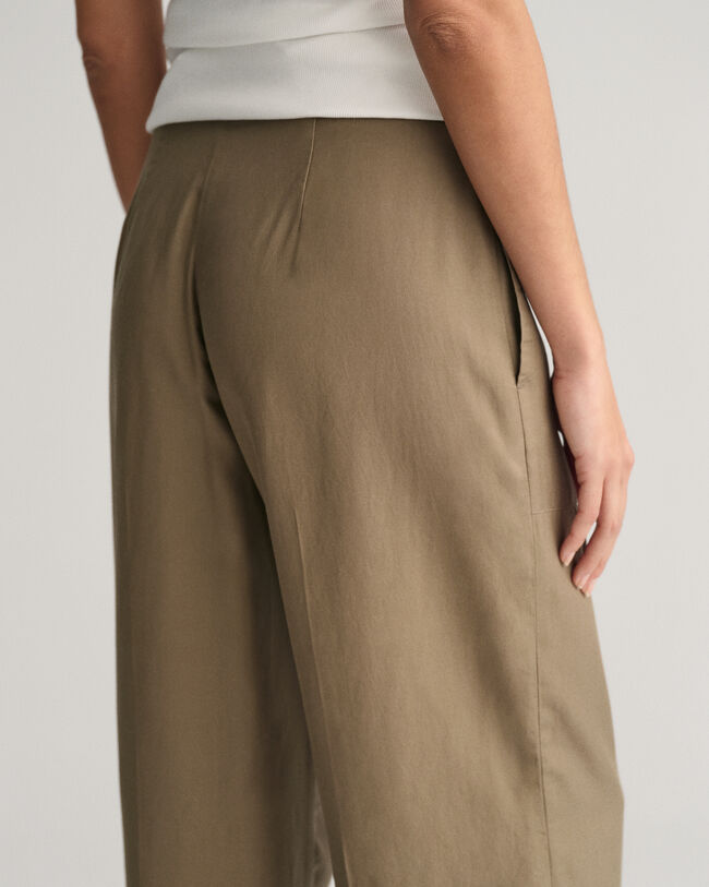 High-Rise Ankle-Tie Trousers – Almondant