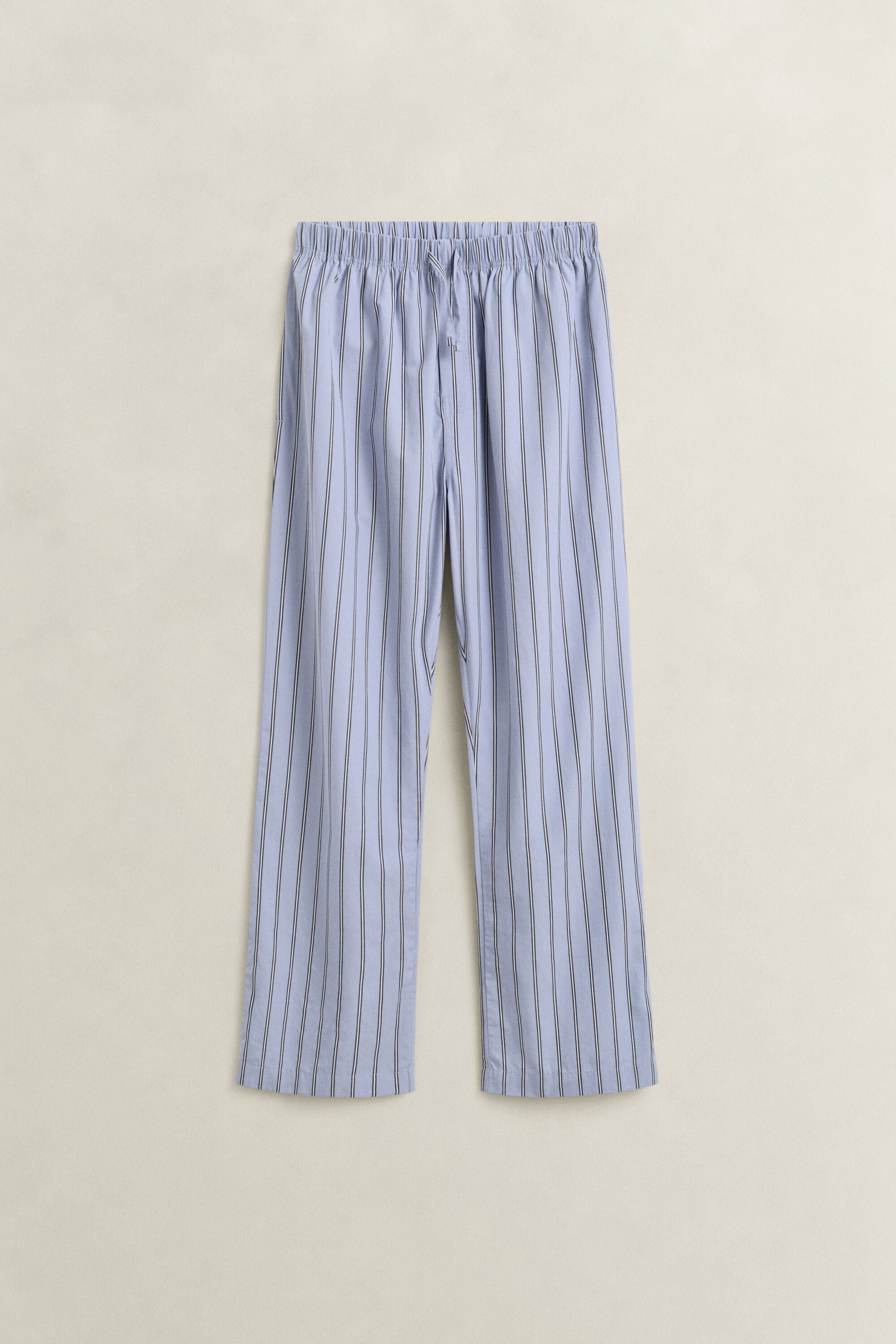 Striped Poplin Pajama Pants — LAVENDER BLUE