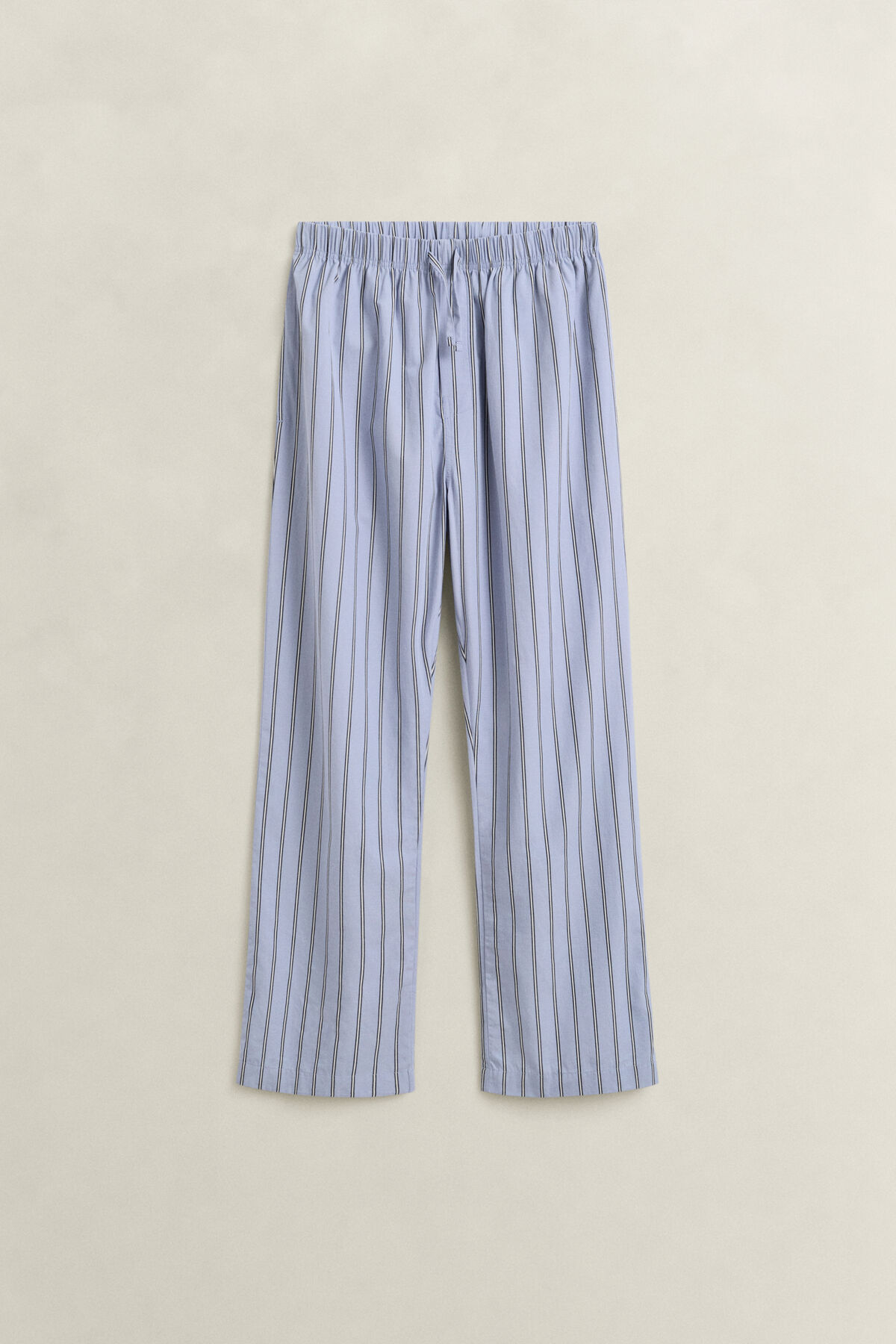Striped Poplin Pajama Pants — LAVENDER BLUE