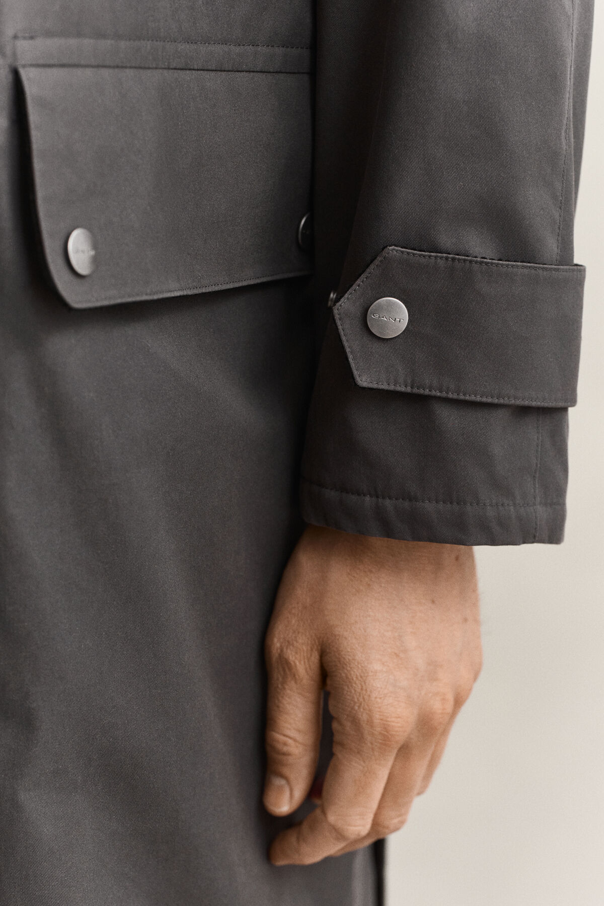 Waxed Barn Coat — DUSKY ANTHRACITE