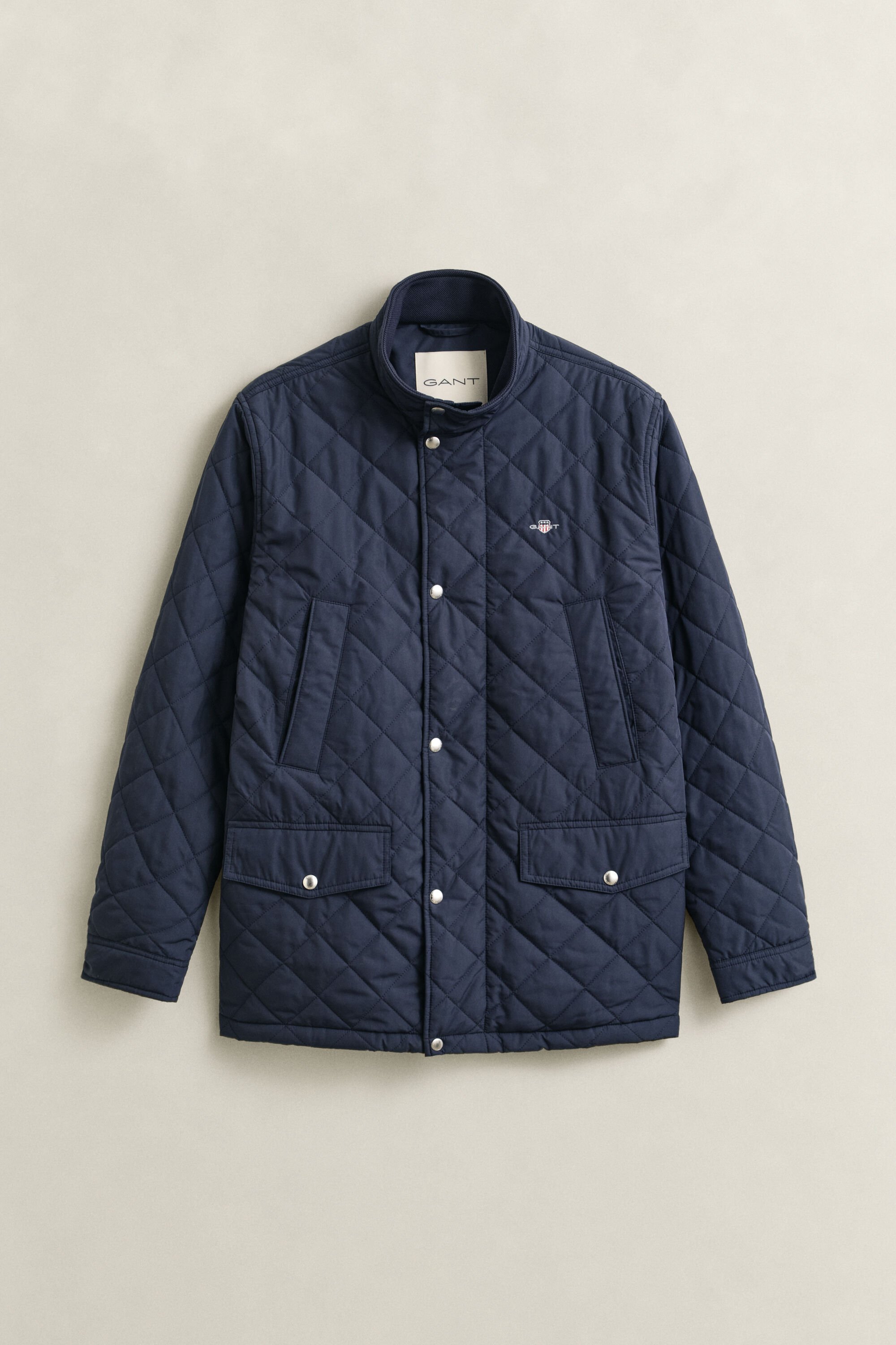 Quilted Windcheater Mid-Length Jacket