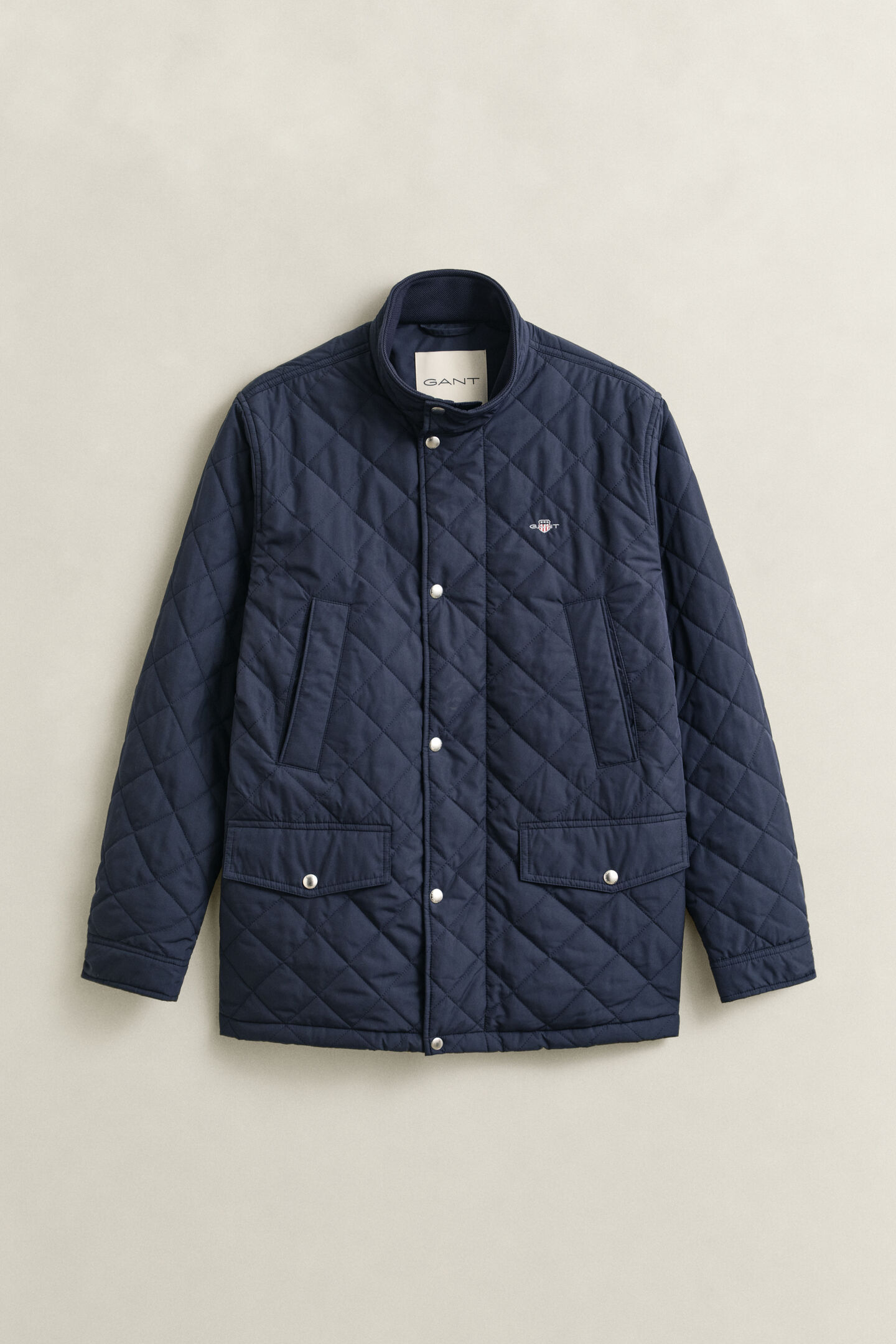 Quilted Windcheater Mid-Length Jacket
