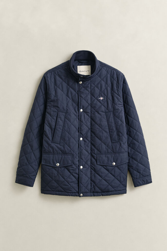 Quilted Windcheater Mid-Length Jacket