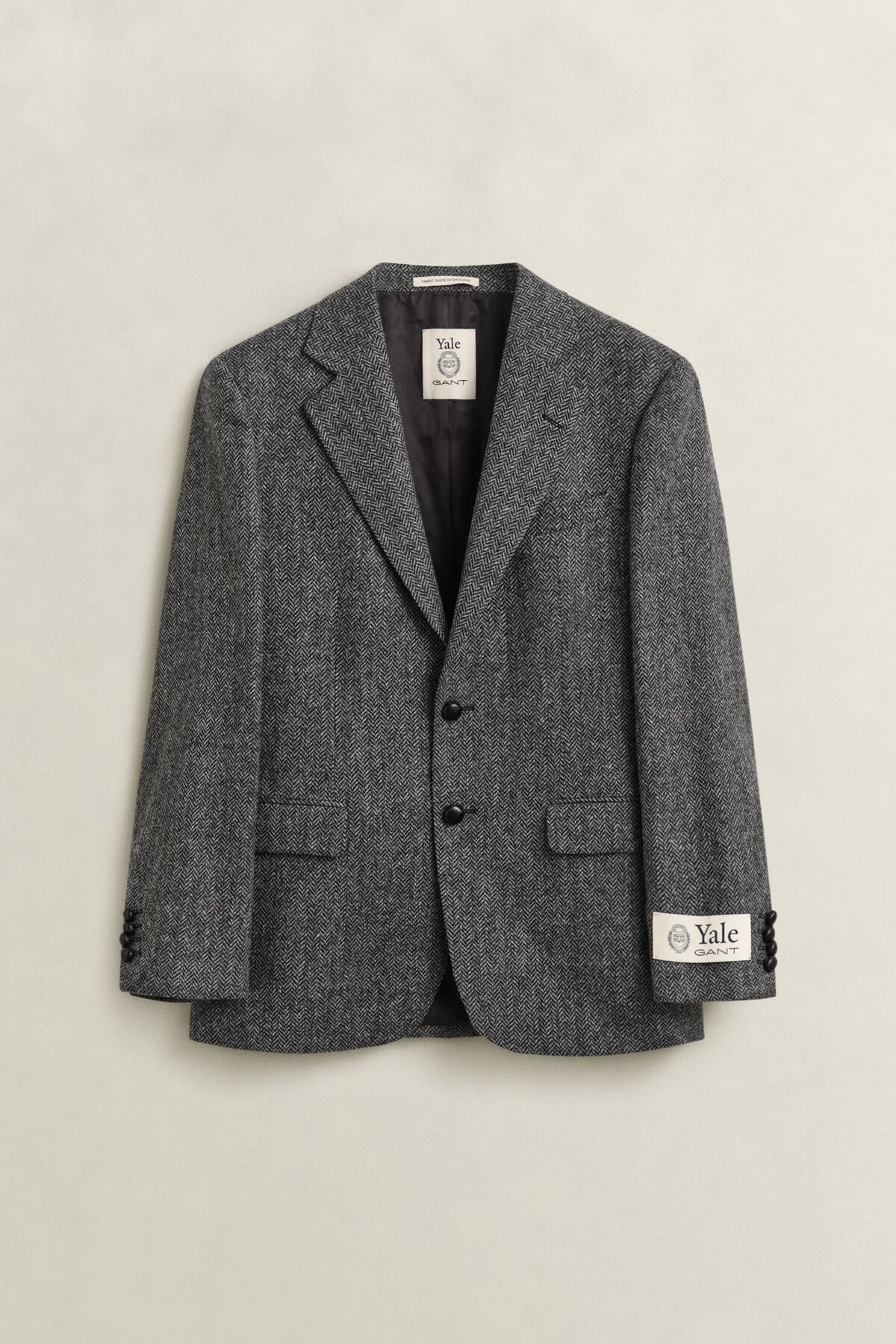 Gant x Yale Tweed Blazer — BLACK GREY