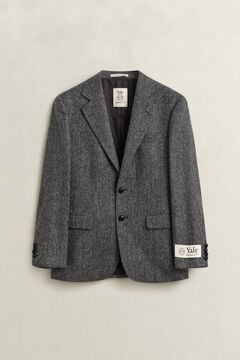 Gant x Yale Tweed Blazer — BLACK GREY 1