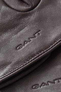 Leather Suede Gloves — DEEP BROWN 1
