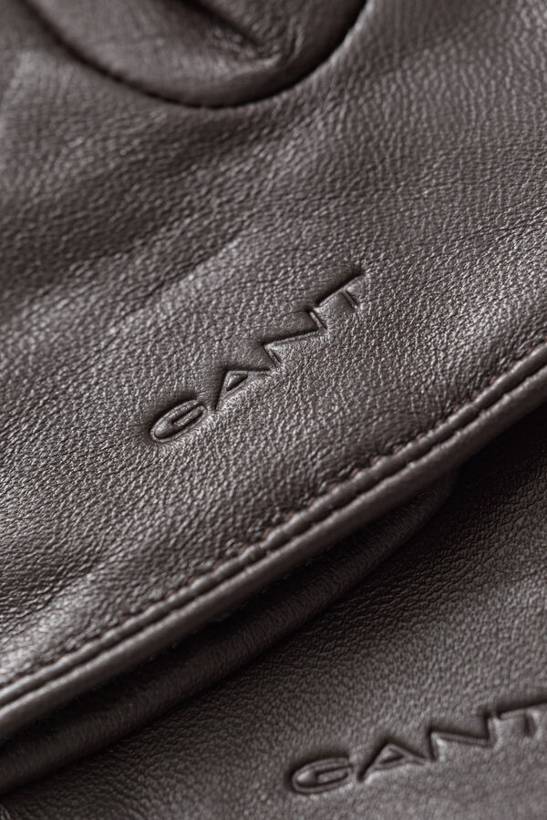 Leather Suede Gloves — DEEP BROWN