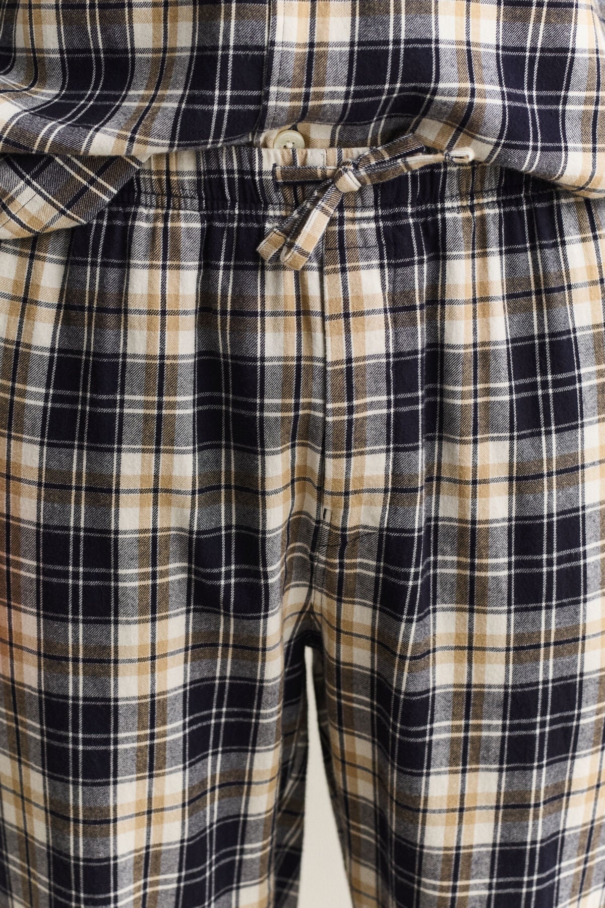 Checked Pajama Set — EVENING BLUE