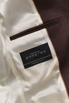 Flannel Blazer — DEEP BROWN 3