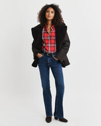 Relaxed Fit Checked Flannel Shirt