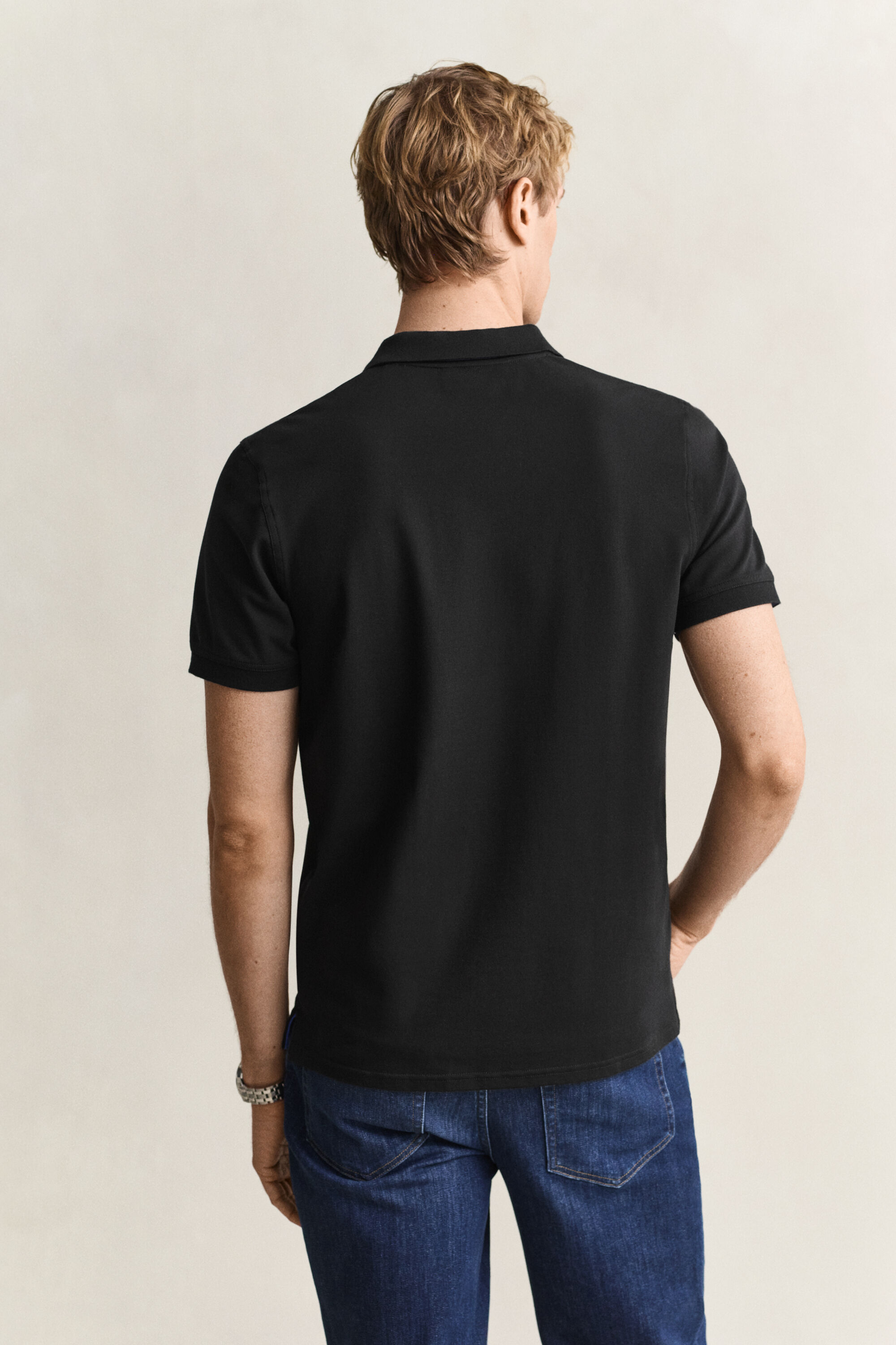 Contrast Piqué Polo Shirt