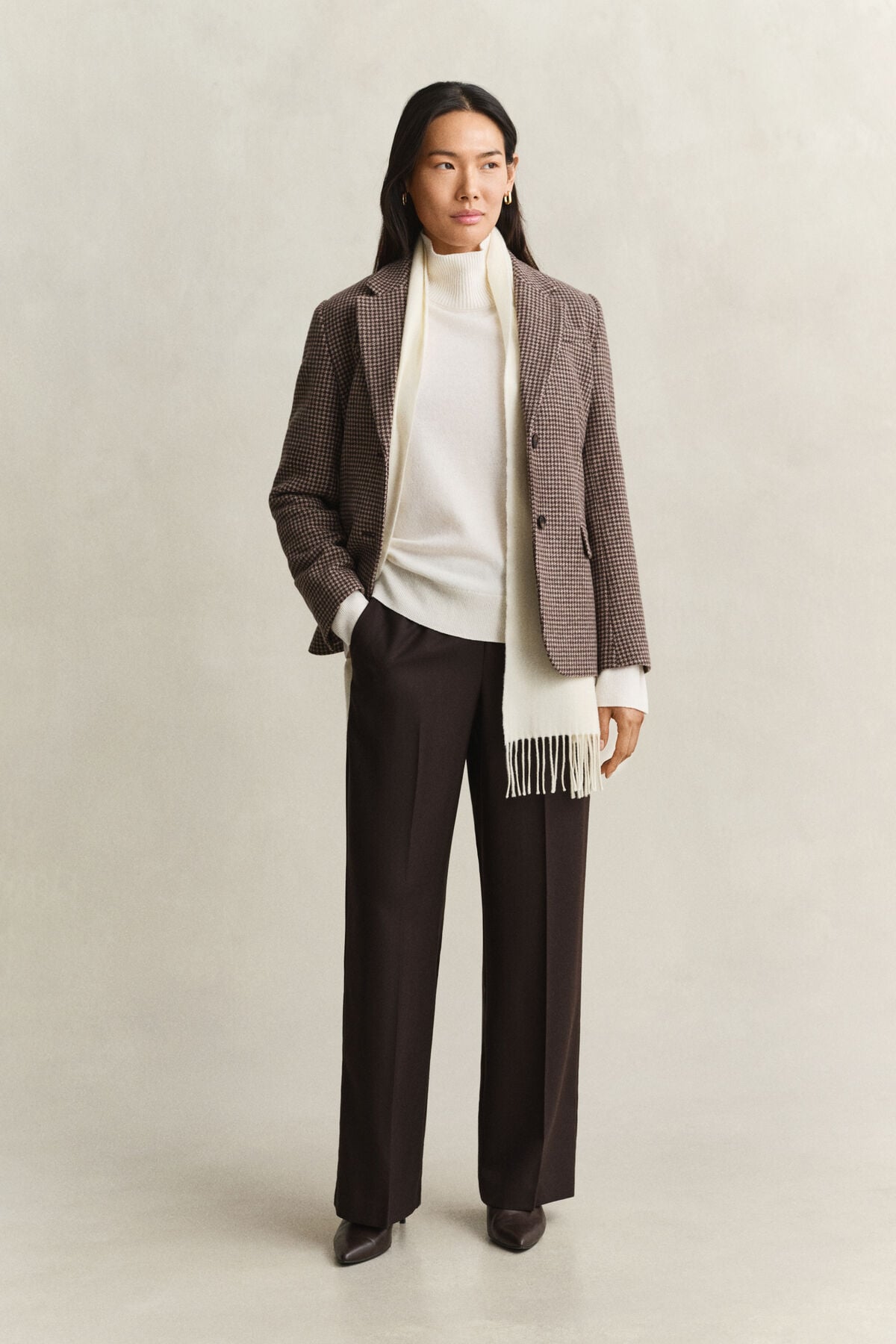 Wool Blend Pants — DEEP BROWN