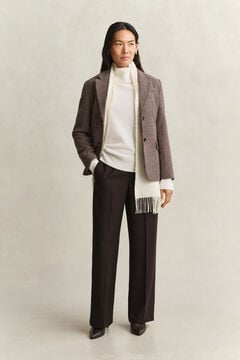 Wool Blend Pants — DEEP BROWN 7