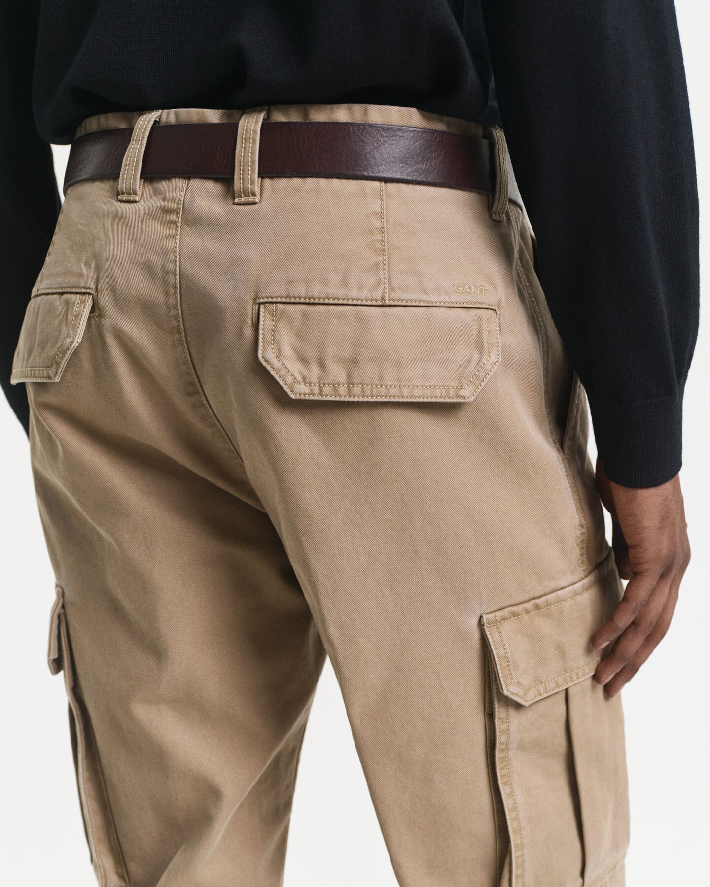 Regular Fit Cotton Twill Cargo Pants