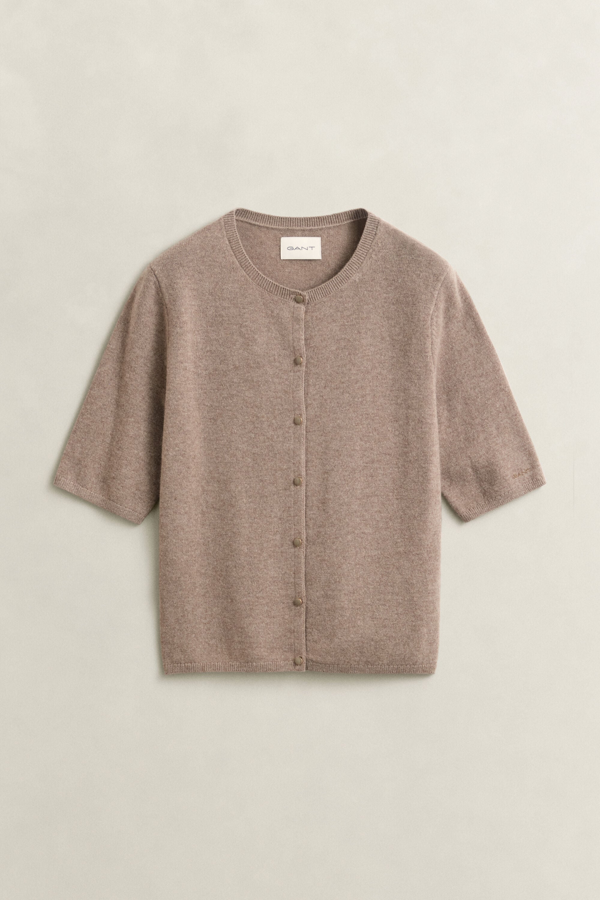 Cashmere Blend Short Sleeve Cardigan