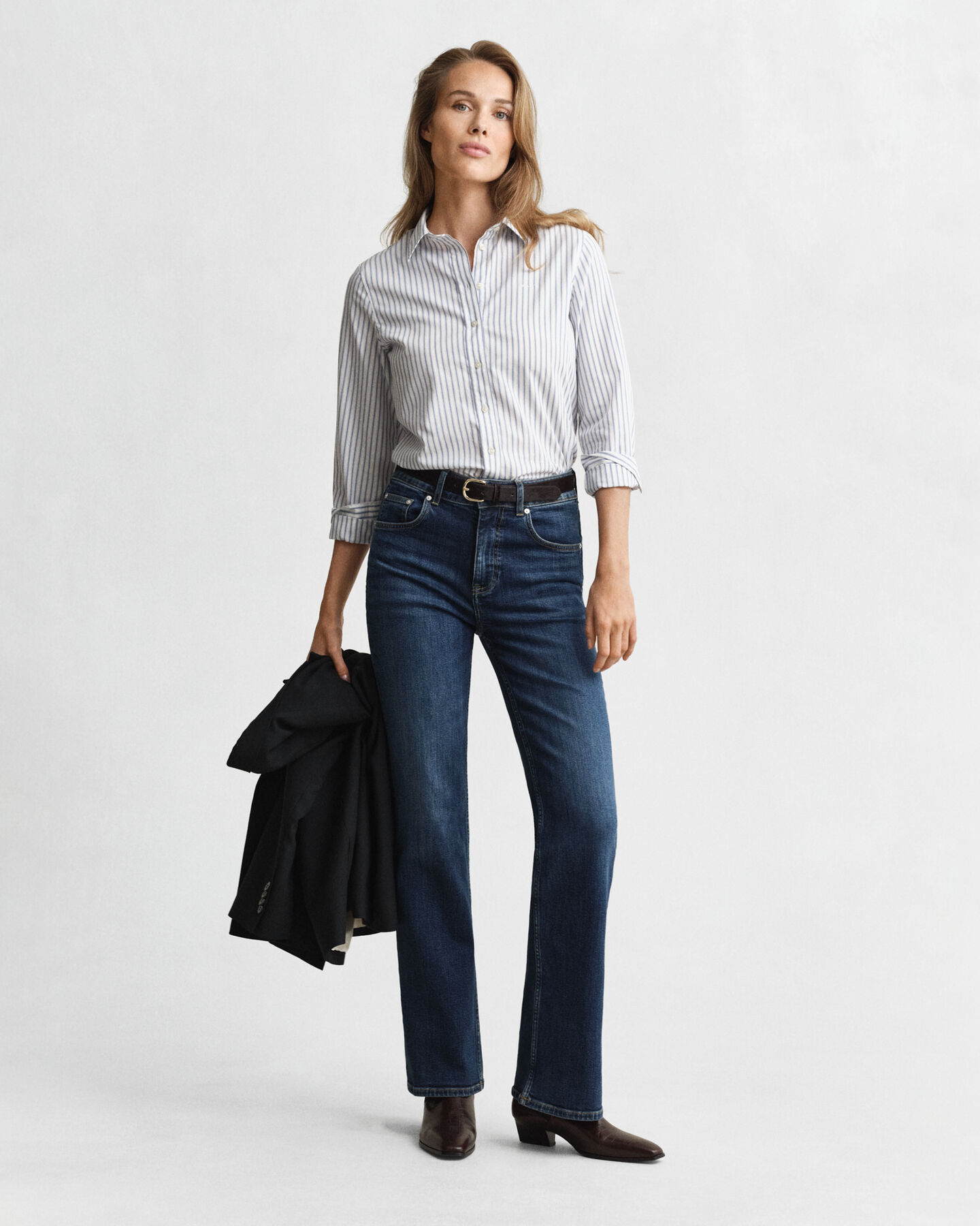 Regular Fit Striped Poplin Shirt