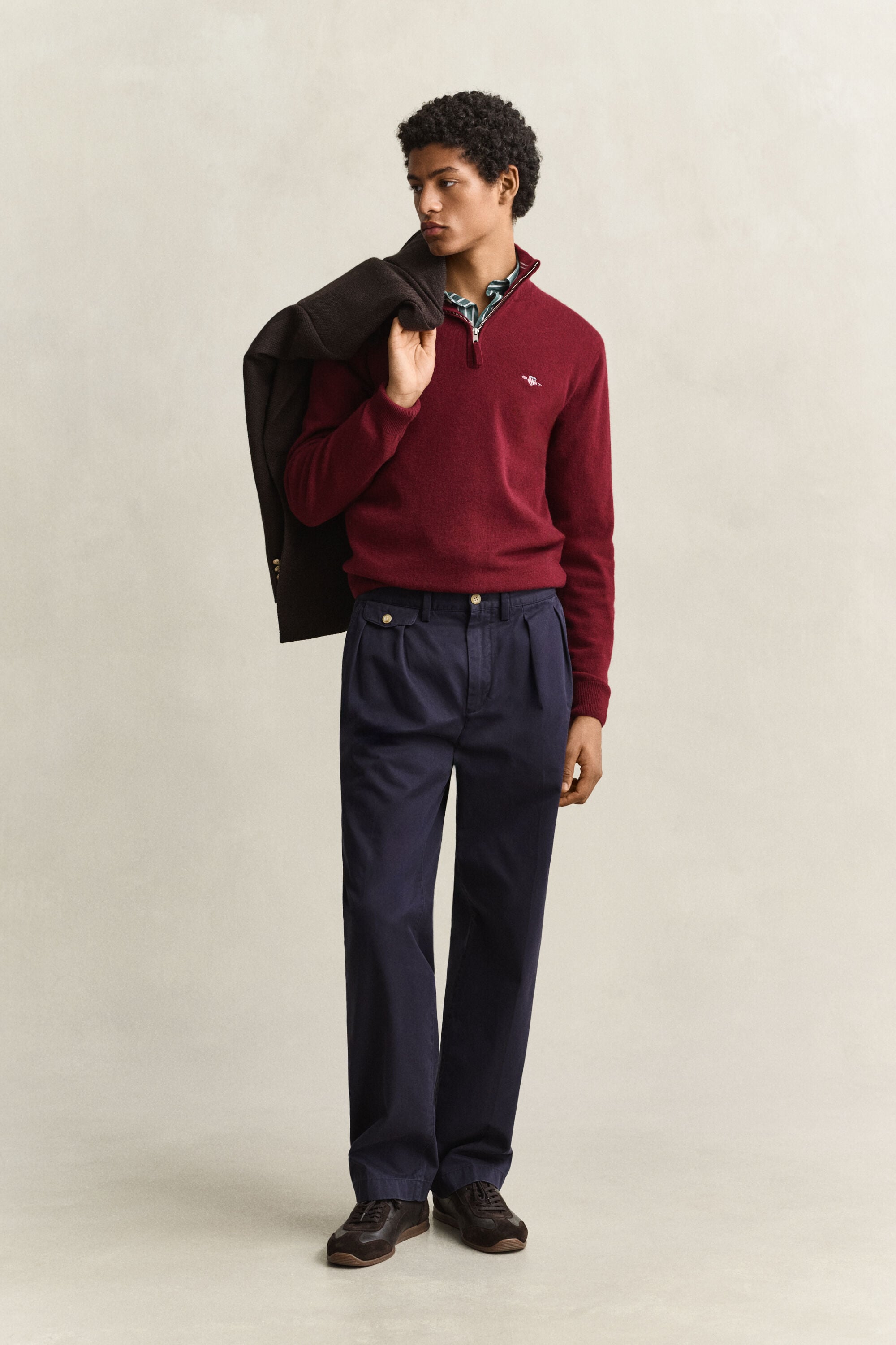 Lambswool Half-Zip Sweater