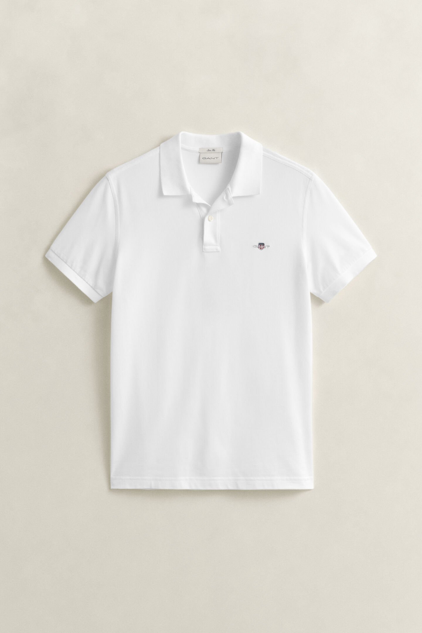 Slim Fit Shield Piqu&eacute; Polo Shirt