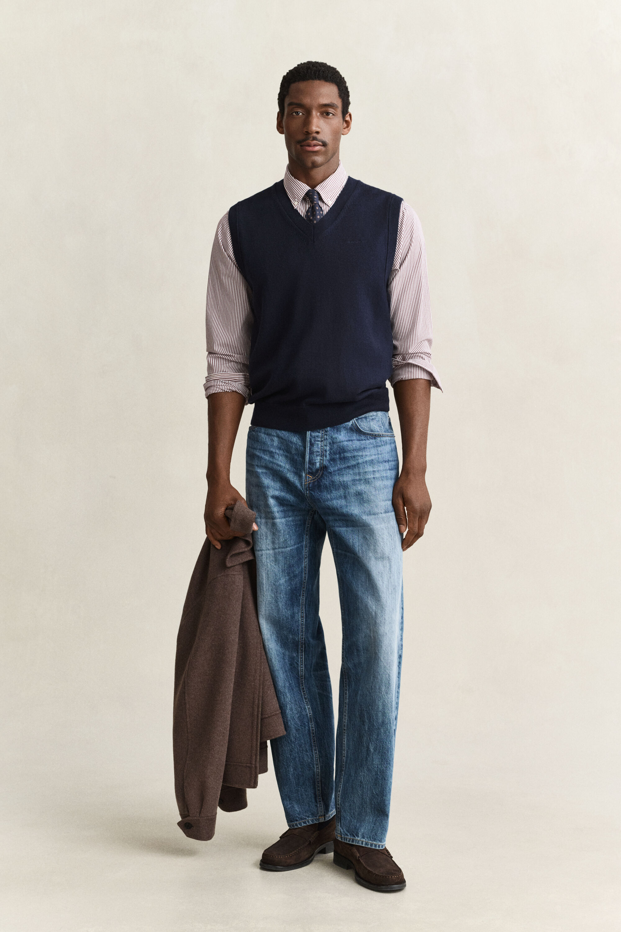 Cotton Wool V-Neck Vest