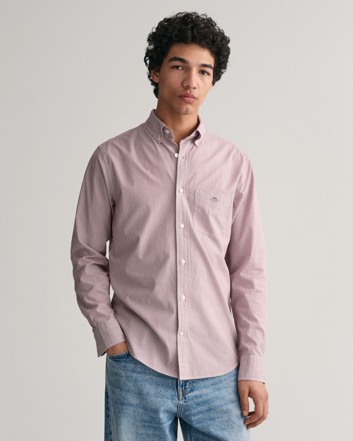 公式通販オンライン Stripe Tab Collar Shirt phlannel 22aw | www 