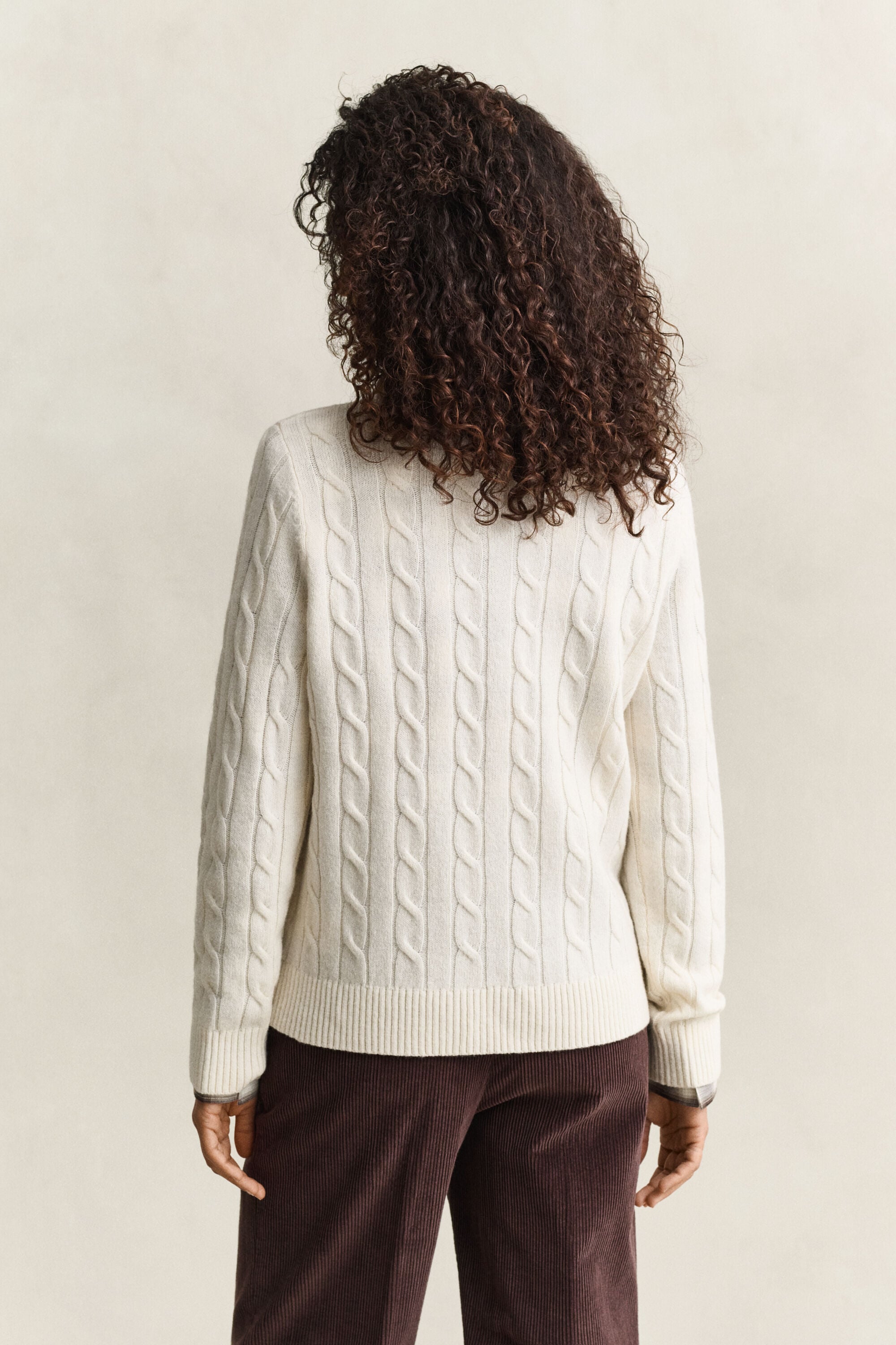 Lambswool Cable Knit Sweater