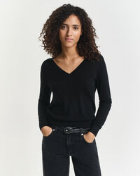 Extra Fine Merino Wool V-Neck Sweater