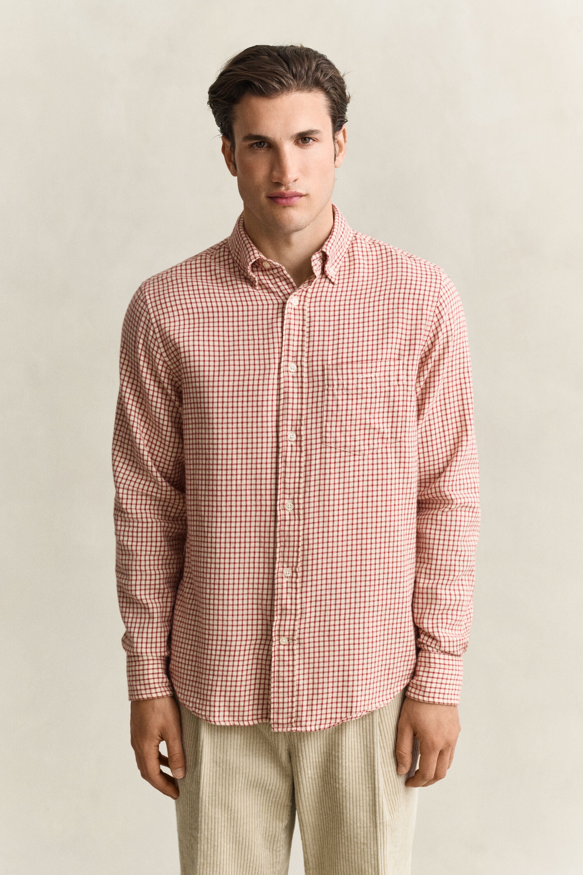 Checked Windblown Flannel Shirt