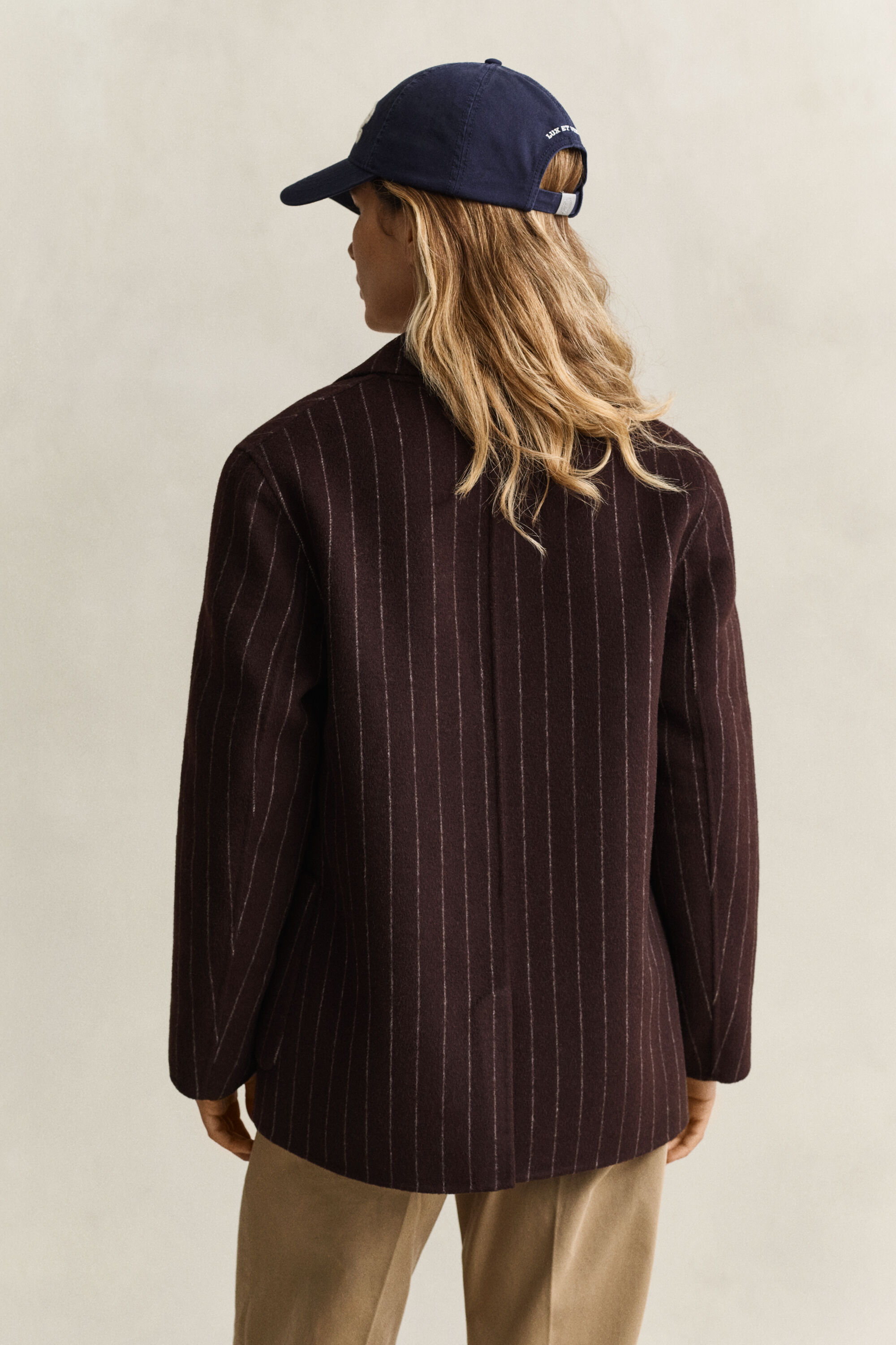 Gant x Yale Pinstriped Handstitched Blazer