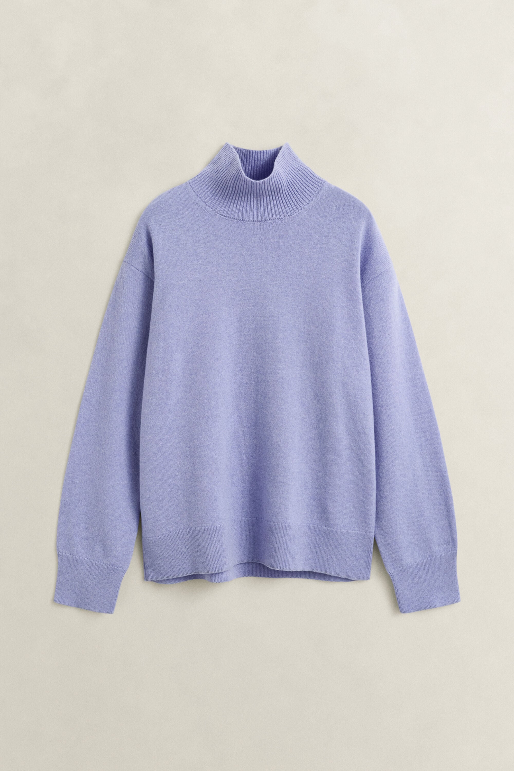 Superfine Lambswool Mock Neck Sweater