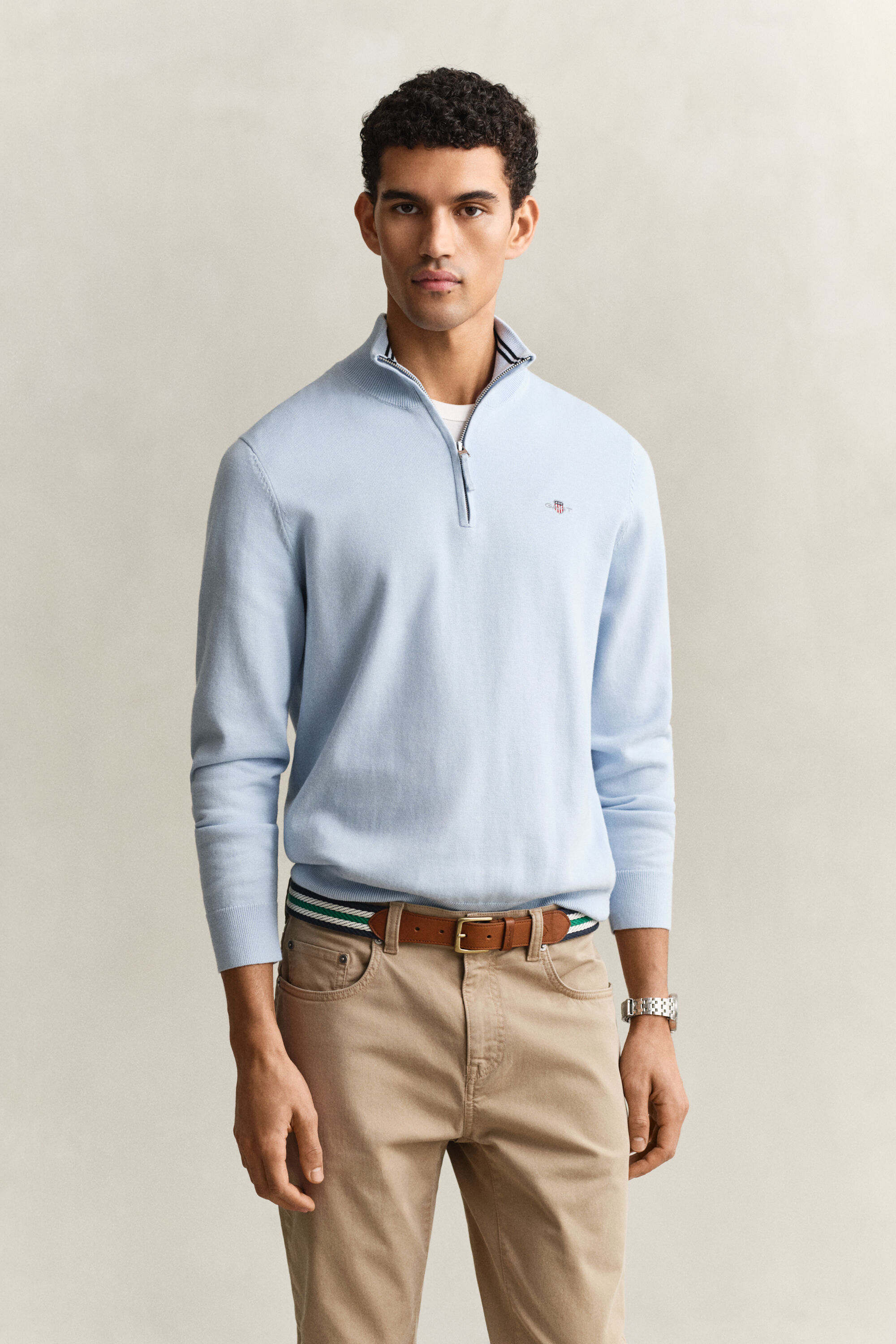 Classic Cotton Half-Zip Sweater