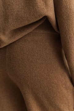 Wool Cashmere Blend Pants — WARM KHAKI 3