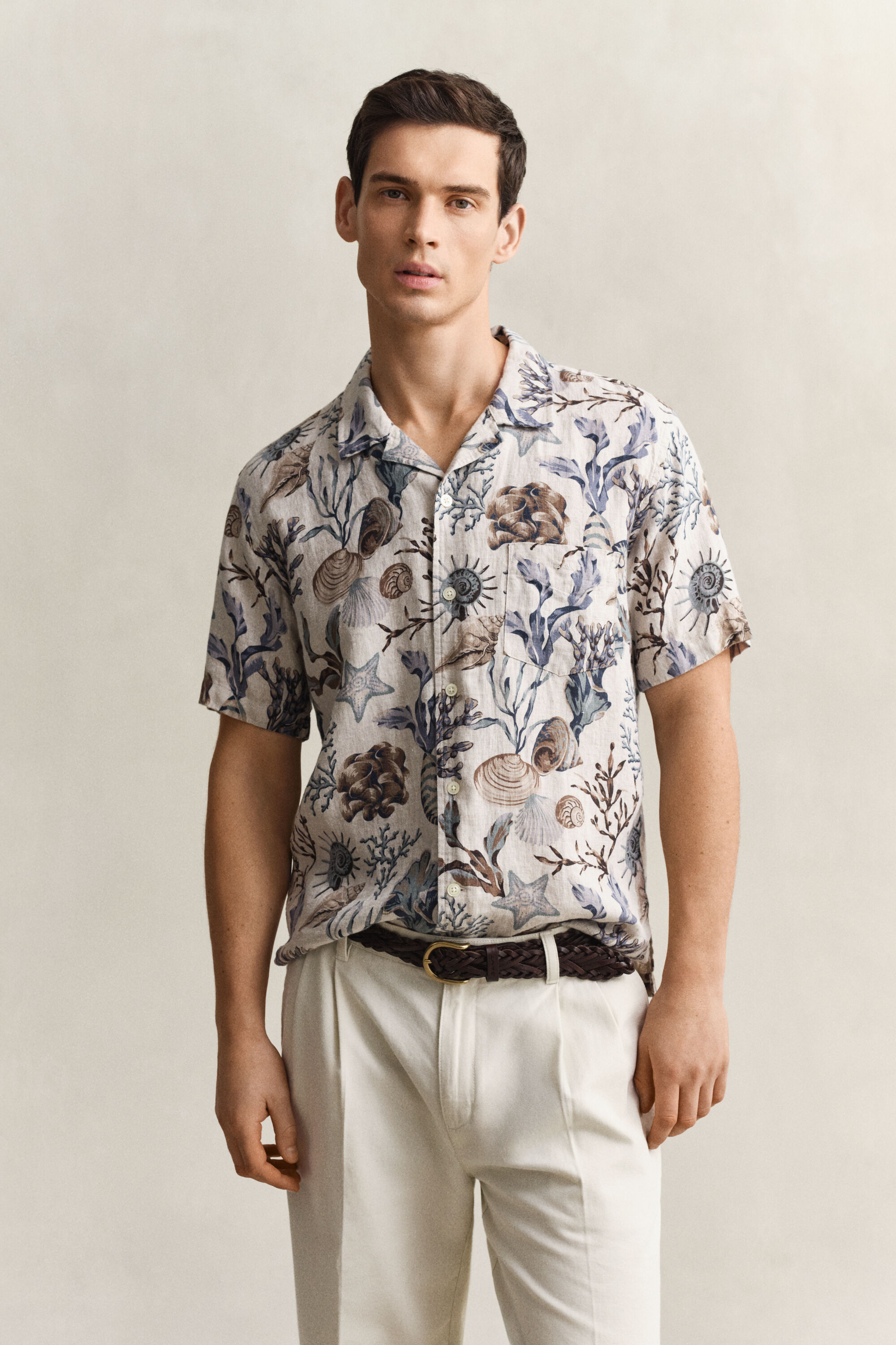 Printed Linen Shirt