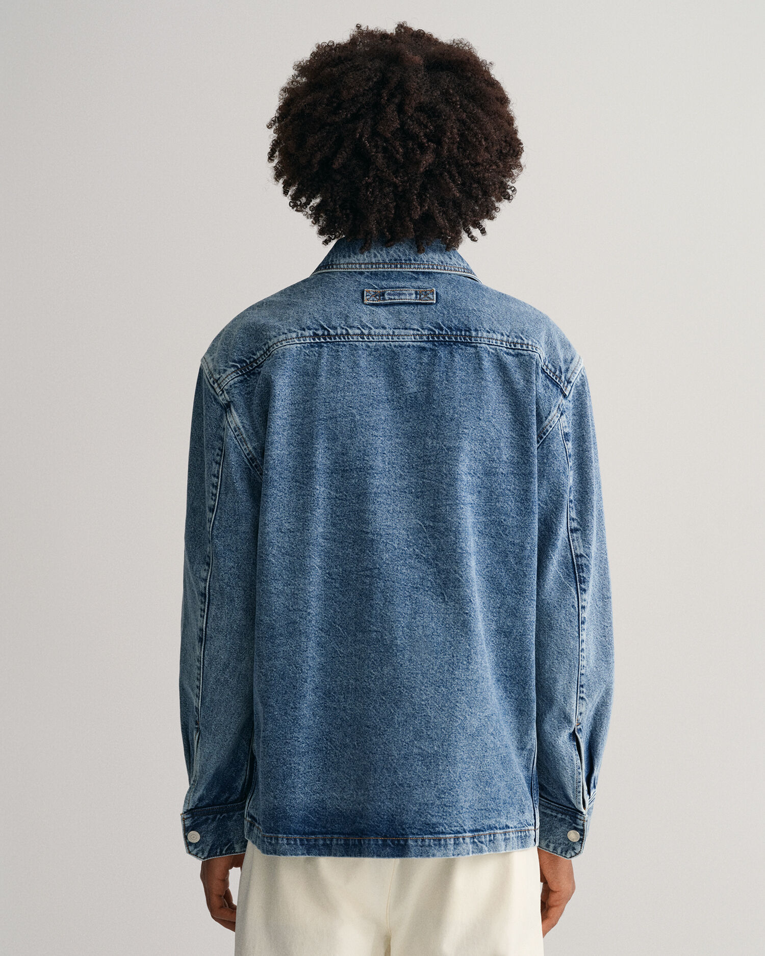 Garment-Dyed Denim Overshirt